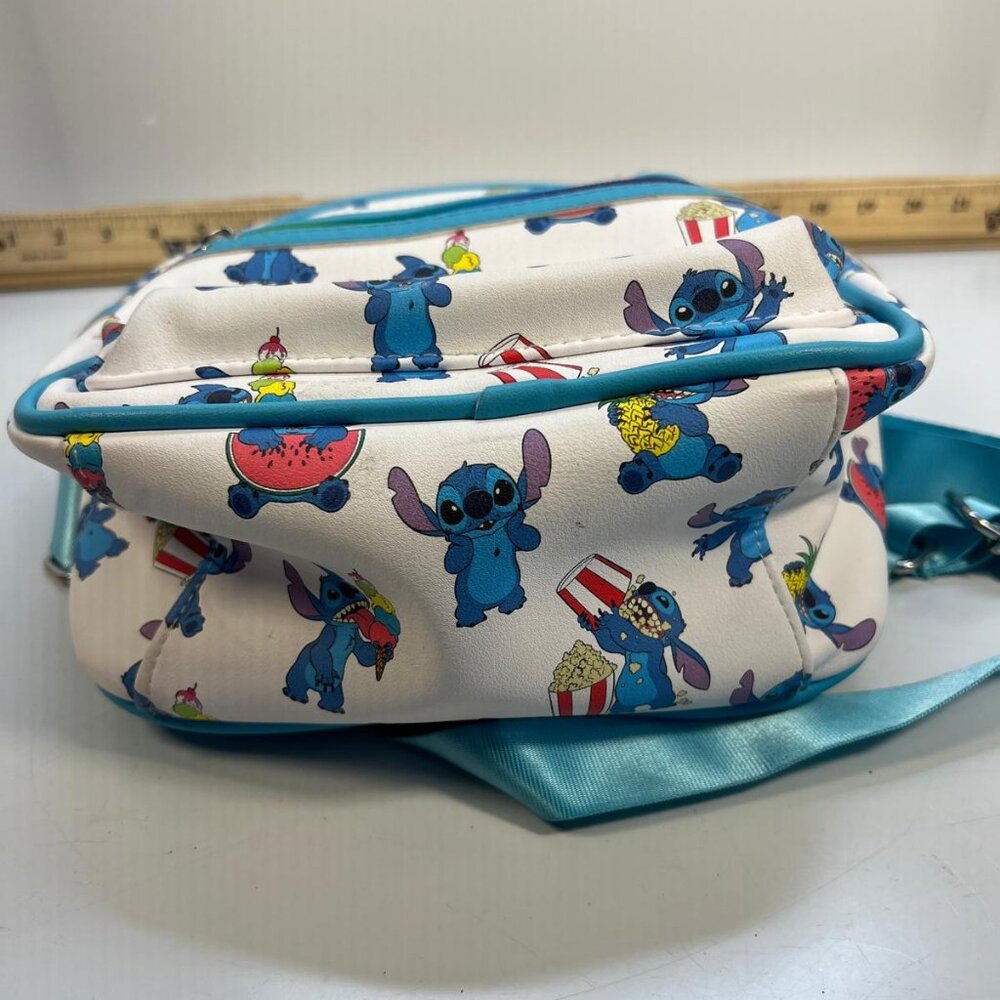 Disney Stitch Backpack With Snacks Print Blue Adjustable Straps for Kids - Picture 4 of 5